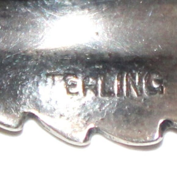 Vintage Sterling Silver Rose Brooch - Picture 4 of 5